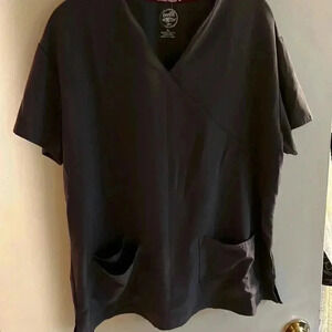 Divine Stretch 💙Gray Scrub Top Size XL